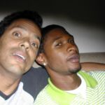 Robbie hanging with Usher Robbie hanging with Usher